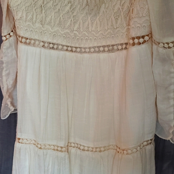 Off the shoulder, tiered mini dress. - Picture 3 of 7